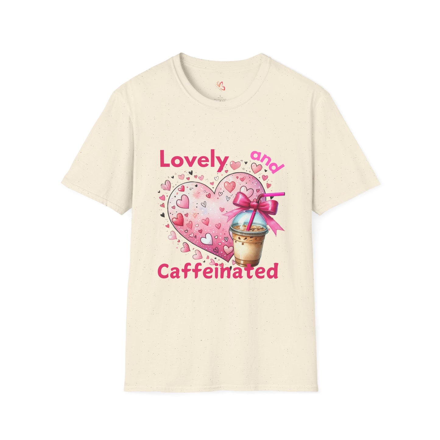 Lovely and Caffeinated T-Shirt - Unisex Softstyle