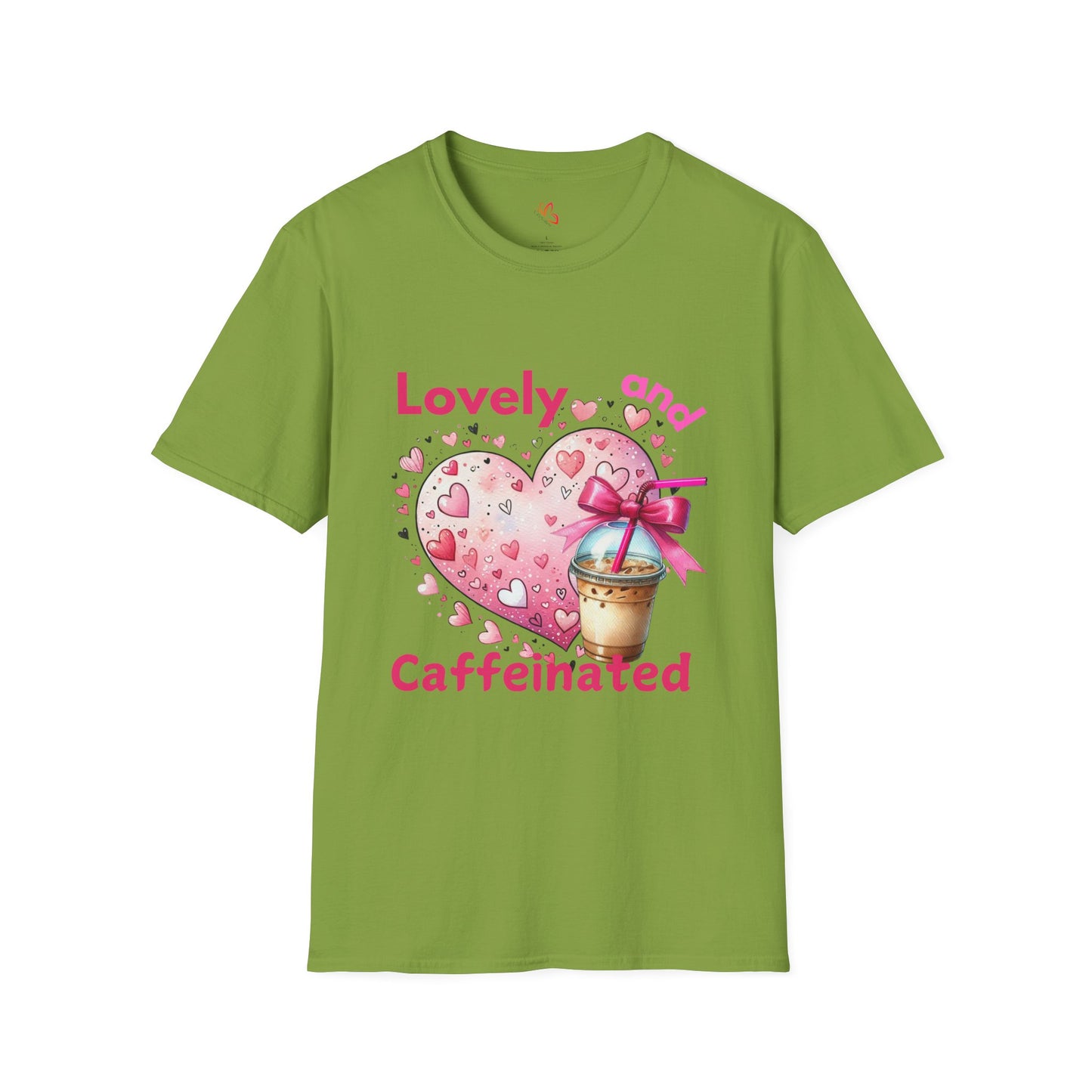 Lovely and Caffeinated T-Shirt - Unisex Softstyle